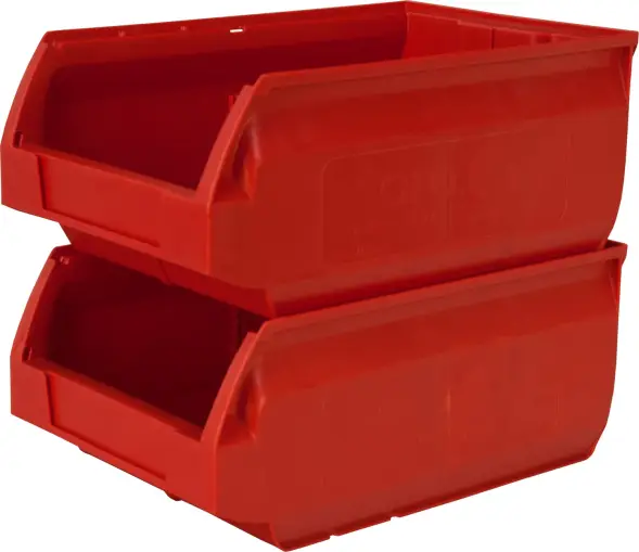 Ящик (лоток) пластиковый сплошной, 350x230x150 мм, 12.08 л, синий [5003]