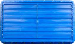 Ящик пластиковый перфорированный с крышкой для перевозки птицы (несушек и бройлеров), 850х500х300 мм, синий [312]
