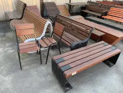 Скамейка стальная «Стиль» без спинки