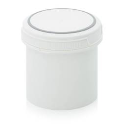 Банка 0,65 л с внутренней крышкой, белая