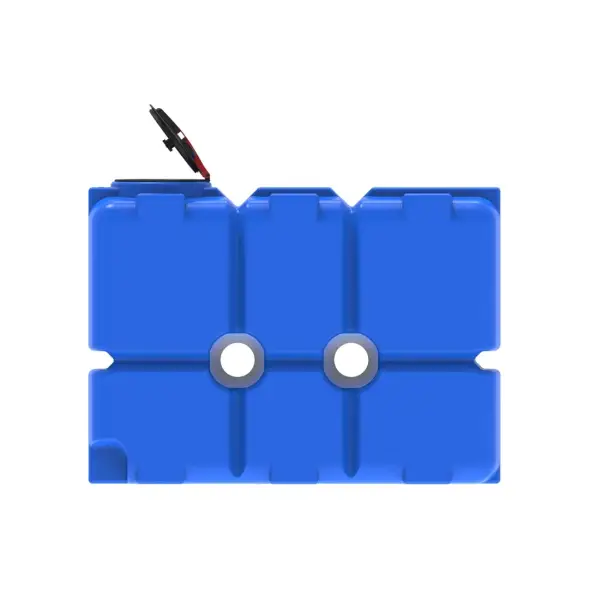 Емкость ST 2000л под плотность до 1.2 г/см3 с откидной крышкой синяя