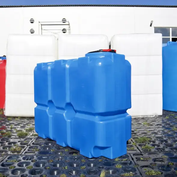 Емкость ST 2000л под плотность до 1.2 г/см3 с откидной крышкой синяя