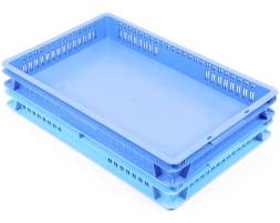 Пластиковый Лоток 600х400х75 мм с перфорацией стенок для перевозки суточных цыплят