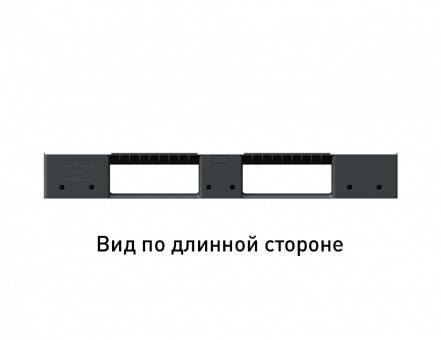 Паллет (поддон) пластиковый усиленный сплошной на 3-х полозьях, 1200х1000x150 мм, серый [02.114F.91.PEF.T10X]