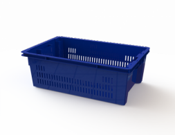 Ящик пластиковый (600х400х200) перфорированные стенки сплошное дно