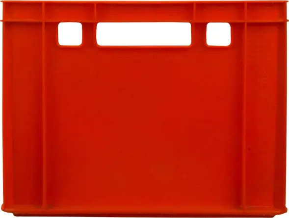 Ящик пластиковый сплошной Е3 (евроформат), 600x400x300 мм, 61 л, красный [210]