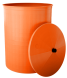 Бочка пластиковая садовая для дождевой воды и полива, 150л, терракотовый [350]