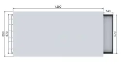 Тумба с раздвижными дверцами для гриля «Ланч 2»