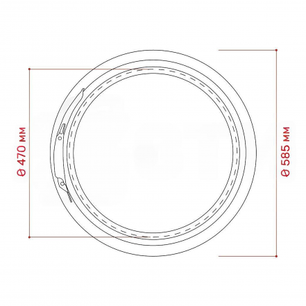 Бочка пластиковая с крышкой и металлическим обручем Open Top, 227 л, синий [БП227.02/04]