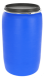 Бочка пластиковая с крышкой и металлическим обручем Open Top, 227 л, синий [БП227.02/04]