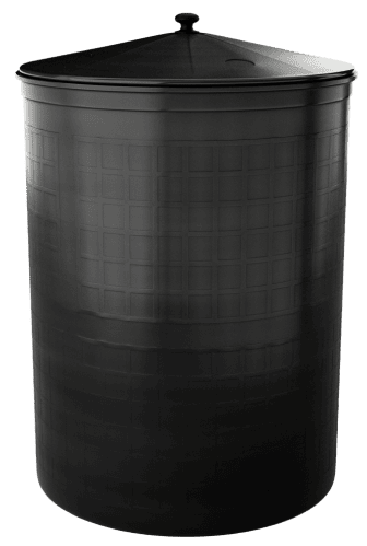Бочка пластиковая садовая для дождевой воды и полива, 150л, черный [340]