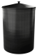 Бочка пластиковая садовая для дождевой воды и полива, 150л, черный [340]