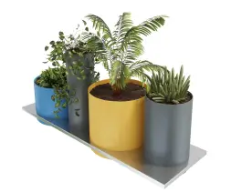 Сет из 4 вазонов «Цветник»