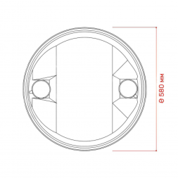 Бочка пластиковая с крышкой и двумя пробками L-Ring Plus, 227 л, синий [БП227.03/04]