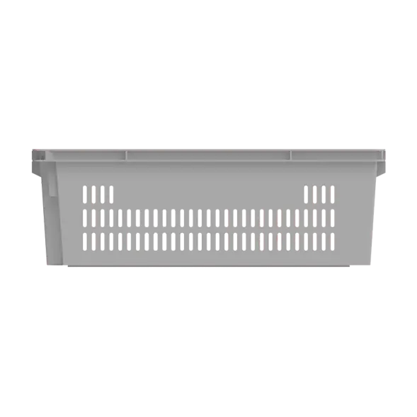 Ящик универсальный пищевой конусный 600х400х200, перфорированный морозостойкий