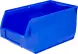 Ящик (лоток) пластиковый сплошной, 400x230x200 мм, 18.4 л, синий [5004]