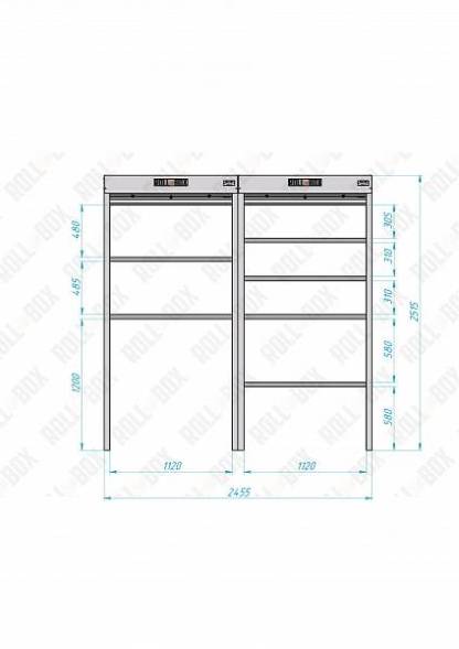 Роллетный шкаф ROLL-BOX SIMPLE Plus 24.05.24.V2-2