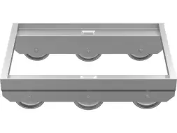 Тележка для ящиков из нержавеющей стали 600х400х166 мм