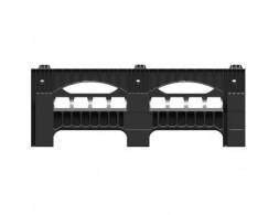 Поддон пластиковый перфорированный 1200x1000x388 черный (BottleRack)