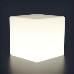 Светящийся куб Piazza 600 мм Подсветка: RGB/W, ландшафтное крепление
