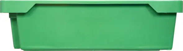 Ящик пластиковый сплошной, 800x400x225 мм, 72 л, зеленый [211]
