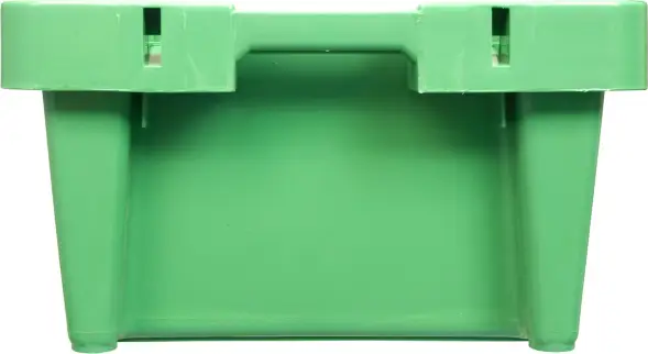 Ящик пластиковый сплошной, 800x400x225 мм, 72 л, зеленый [211]