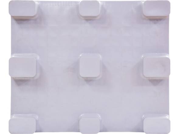 Паллет (поддон) пластиковый гигиенический cплошной на 9-ти ножках, 1200х1000х130 мм, серый [IR 1210-9L-G]