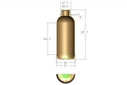 Флакон пластиковый круглый (PP), 1000 мл