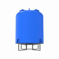 Емкость TR 10000 л синяя на основании для полного слива F