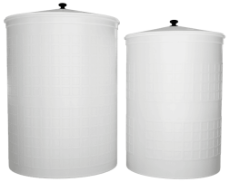 Бочка пластиковая садовая для дождевой воды и полива, 300л, белый [381]