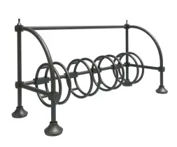 Велопарковка чугунная 3 места