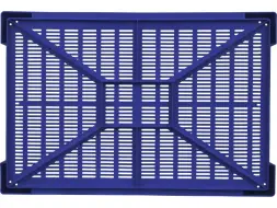 Ящик пластиковый перфорированный, 600x400x135 мм, 32,4 л, синий [119]