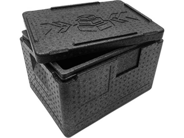 Термобокс пенополипропиленовый с крышкой STP PRO, 400х300х270 мм, 18 л, 55 кг/м3