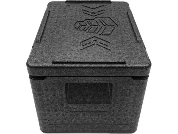 Термобокс пенополипропиленовый с крышкой STP PRO, 400х300х270 мм, 18 л, 55 кг/м3