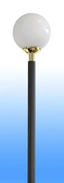 Стальной фонарный столб Т-02 со светильником 4,9 м