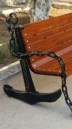 Скамейка чугунная «Якорь» 1,5 м