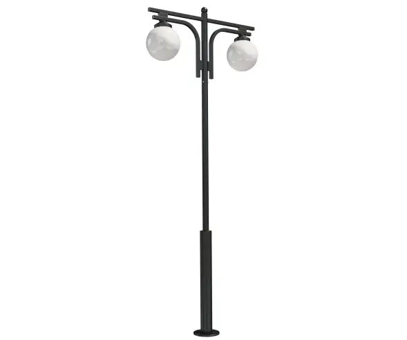 Стальной фонарный столб Т-03-2 со светильниками 5,26 м