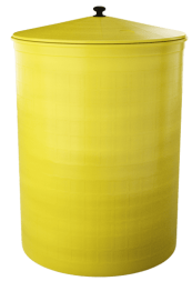 Бочка пластиковая садовая для дождевой воды и полива, 300л, желтый [371]