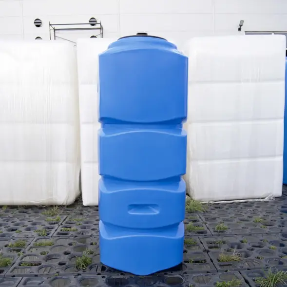 Емкость L 1000л под плотность до 1.2 г/см3 с откидной крышкой синяя