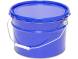 Ведро металлическое с внутренним покрытием, 10 л, крышка-корона, синий [2116]