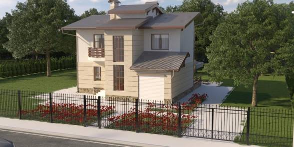 Забор металлический сварной секционный СЗ-27, 1 м²