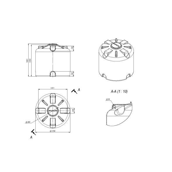 Емкость TR 3000 л