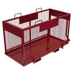 Контейнер металлический с откидным дном сетчатый [10447]