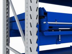 Стеллаж с выкатными платформами ДВК S-HEAVY 1000/900 (2 яруса хранения)