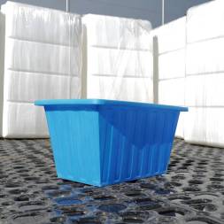 Ванна пластиковая пищевая К, 400 л, HDPE, синий [132.0400.601.0]