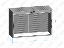 Шкаф в паркинг ROLL‑BOX BUDGET M-0
