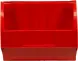 Ящик (лоток) пластиковый сплошной, 500x310x250 мм, 38.75 л, красный [5006]