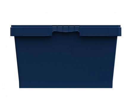 Контейнер пластиковый вкладываемый с усиленным дном INSTORE, 800х600х320 мм, синий [KVR 8634]