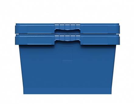 Контейнер пластиковый вкладываемый с усиленным дном INSTORE, 800х600х320 мм, синий [KVR 8634]