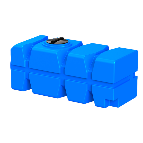 Емкость пластиковая горизонтальная для хранения воды и дизельного топлива с крышкой, 1000 л, синий [TFG21000S13]